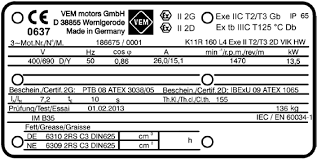 In diesem video erkläre ich anhand des leistungsschilds / typenschilds die maximal zulässige. Https Www Vem Group Com Fileadmin Content Pdf Download Brosch C3 Bcren Handbuecher Vem Explosionsschutz Handbuch De Pdf