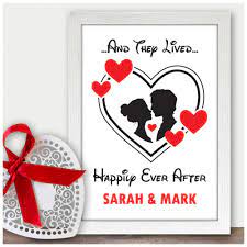 Personalised 1st Wedding Anniversary Gift Ideas For Him Her Husband Wife Unique 1 Year 1st Wedding Anniversary Gift Anniversary Gifts First Wedding Anniversary