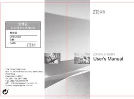 Look one column to the right of your router model number to see your zte router's user name. Zxhn H168n Manualzz