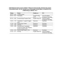 Contoh proposal lomba ketangkasan baris berbaris atau lkbb pramuka penegak / penggalang. Contoh Jadwal Kegiatan Pertemuan Catpor Diare