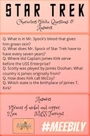 Star Trek Characters Trivia Questions Answers In 2021 Star Trek Trivia Trivia Questions And Answers Trivia Questions