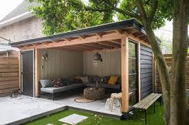 If you aren't sure where the poor drainage spots are, take a walk. Buitenpracht Houtbouw Veranda With Steel Window High Exclusive Living And Garden My Blog Blog Buitenp In 2020 Backyard Storage Sheds Backyard Storage Backyard Decor