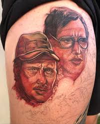 Quint and Chief Brody for Blake's JAWS leg. Bruce is all healed, next time  will be Hooper and the barrels. I can't geek out enough here, I am so happy  with this