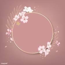 Round Cherry Blossom Frame Vector Premium Image By Rawpixel Com Wan Cherry Blossom Background Floral Logo Design Floral Border Design