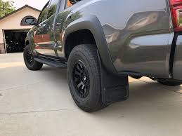 The toyota tacoma is a pickup truck manufactured in mexico and the u.s. 2016 2019 Tacoma Gatorback Rubber Custom Fit Mud Flaps Rear Gcr81r 0 Sharptruck Com