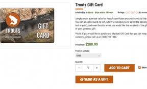 This is simply because our gaming advertisers and sponsors pay us for each of our promotions. Trouts Fly Fishing Limited Time All Trouts Gift Cards Are 20