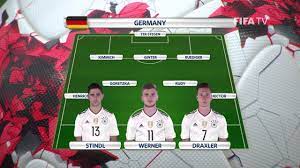 The england vs germany match should break all records both in the uk and germany as up to 40 million viewers are expected to watch the england vs germany match in each country. Match 14 Germany V Mexico Team Lineups Fifa Confederations Cup 2017 Youtube