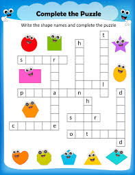 Select the puzzle month that you want to print and solve, the page will have a printable versions in which all extraneous material has been eliminated. Free Printable Crosswords With Top 10 Benefits For Our Kids Top 10 Reasons Wh Shapes Worksheet Kindergarten Shapes Worksheet 2d Shape Worksheets Kindergarten