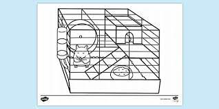 Your kid will enjoy his time with these hamster coloring pages free. Free Hamster In A Cage Colouring Sheet Colouring Sheets