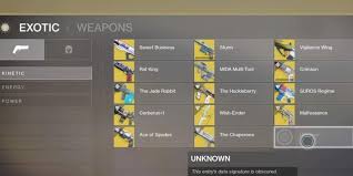 How to get exotic weapons? Destiny 2 Exotic Weapon And Armours List How To Get Exotics The Arcade Man