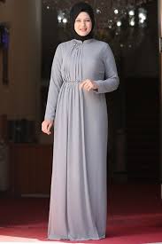 Seher Abiye Gri Amh552 Bahyezen 2020 Moda Stilleri Giyim Basortusu Modasi