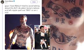 Find the perfect julianna zobrist stock photos and editorial news pictures from getty images. Twitter Is Convinced That One Of Adam Levine S Tattoos Spells Bro Daily Mail Online