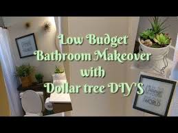 Diy Dollar Tree Bathroom Wall Art Youtube Bathroom Makeover Furniture Makeover Thrift Store Dollar Tree Diy