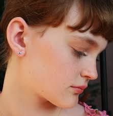 Sterling Silver with Blue Sapphire Evil Eye Stud Earrings