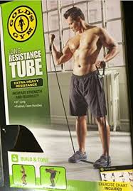 Golds Gym Extra Heavy Long Resistance Tube With Exercise