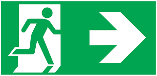 Running Man Right Arrow Right Fire Exit And Emergency Escape Signs Is A Device In A Public Facility Such As A Building Aircraft Or Boat D Sign Gambar Kartun