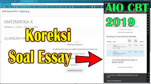 Dari word dirubah ke xml. Cara Membuat Dan Menilai Soal Essay Moodle Tutorial Aio Cbt Part 14 Youtube
