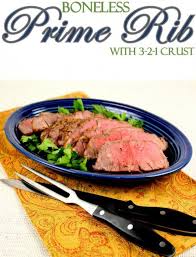 Oct 25, 2018 · prime rib is sourced from the rib section of a cow, an area that's extra tender and marbled with fat. Boneless Prime Rib Roast With Spicy Dijon 3 2 1 Crust Palatable Pastime Palatable Pastime