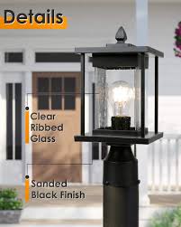 Thank you for taking the time to rate the lnc modern farmhouse dining room light fixture. Buy Osimir Outdoor Post Light Modern Farmhouse Exterior Post Lantern With Pier Mount Base 16h Patio Post Lights Fixture Black Finish With Seeded Glass 8598 1g Online In Kazakhstan B0872wgvwl