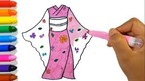 How To Draw And Color Kimono Japanese Dress For Kids L Learn Colors With Draw Coloring Pages Youtube Drawing a mandala is like looking inside yourself, it is a perfect way to express what you feel, your emotions and your vision. how to draw and color kimono japanese dress for kids l learn colors with draw coloring pages