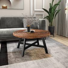 3r studios striped round water hyacinth and seagrass coffee table ottoman. Seagrass Round Coffee Table Transitional Coffee Tables By Imtinanz Llc Houzz
