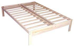 This frame allows for an ultra quite sleep environment. Full Size Unfinished Wood Platform Bed Frame With Wooden Slats Rustic Platform Beds By Hilton Furnitures