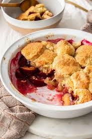 Apple And Plum Cobbler Plum Cobbler Plum Recipes Plum Dessert