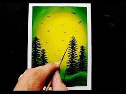 Easy Poster Colours Painting Ideas For Beginners Creative Landscape Painting Jaideep Daiya Youtub Poster Color Painting Amazing Art Painting Poster Drawing