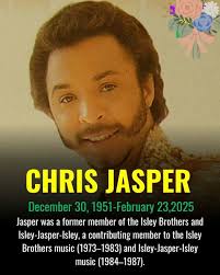 RIP Chris Jasper, former member of the Isley Brothers