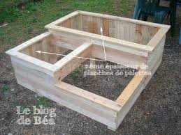 carre potager en bois de palette square planter made of wooden pallet 1001 pallets pallets garden herb garden pallet pallet garden