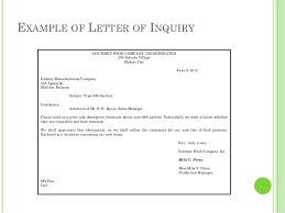 Business Letters Inquiry Letter Sample Job And Reply Business Letter Example Business Letter Mail Template