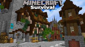 Took a few hours to build but i think the end result was good. Minecraft 1 15 Survival Building An Awesome Medieval City Building The Main Street Youtube