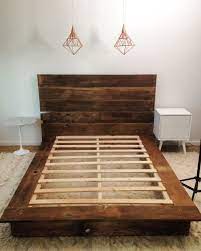 Diy Reclaimed Wood Platform Bed Platform Bed Designs Bed Frame Plans Diy Platform Bed