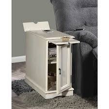 Take functionality to the next level with the end table. Cream Chairside End Table With Charging Station Kirklands