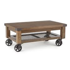 Rustic Brown Coffee Table With Wheels Hailee Coffee Table With Wheels Coffee Table Brown Coffee Table