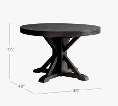 From an intimate dinner to a family gathering in a second. Benchwright Round Pedestal Extending Dining Table Pottery Barn