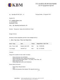 Surat ini bisa dibuat atas inisiatif perusahaan, atau. Surat Penawaran Sewa Mobil Sarana