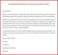 5.1 start the announcement with pleasantries. 12 Free Retirement Letter Templates Samples How To Write