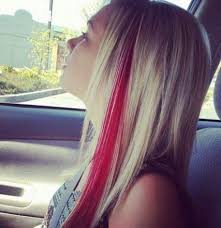 Hair Color Red Streaks 33 Ideas Hair Color Streaks Pink Hair Streaks Blonde Hair Red Streaks