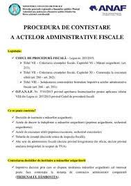 107 din codul de procedura fiscala, atunci cand declaratia nu este depusa, anunta.» citeste mai departe aici. Calameo Contestarea Actelor Administrative Fiscale
