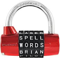 So if you never set up your own code then try turning the dials to 000 and then press the button or pull on the shackle. Wordlock Pl 002 Rd 5 Dial Combination Padlock Red Amazon Com