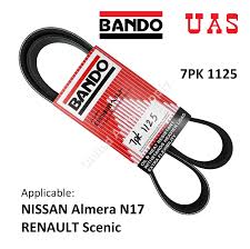 Nissan almera drive belts available online from micksgarage.com. Bando Fan Belt 7pk1125 For Nissan Almera N17 Renault Scenic
