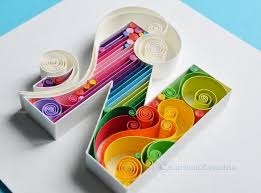 Letter N Quilling Wall Paper Art Custom Paper Art N Etsy Paper Quilling Designs Paper Quilling Flowers Quilling Designs