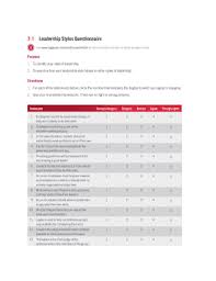 Want to understand more about your leadership style? Leadership Styles Questionnaire Fill Online Printable Fillable Blank Pdffiller