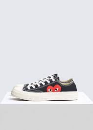 Black And White Chuck Taylors Low Comme Des Garcons Play Low Top Women S Converse Chuck Taylor Converse Chuck Taylor Chuck Taylors Chuck Taylor Shoes