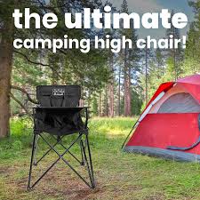 Buy Ciao Baby Portable High Chair For Babies And Toddlers Fold Up Outdoor Travel Seat With Tray And Carry Bag For Camping Picnics Beach Days Sporting Events And More Black Online In