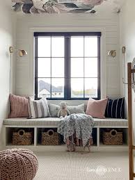 Décor therapy upholstered wooden bench. Nook Window Seat Novocom Top
