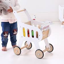 Hipkids Wooden Shopping Trolley Hipkids Shopping Trolley Wooden Wooden Toys Wooden Toy Shop Kids Wooden Toys