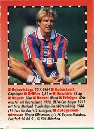 Bayern 3 spielt euren lieblingsmix im radio: Football Cartophilic Info Exchange Bravo Sport Sportkarten 1995 96 1998 99