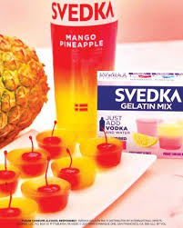 Gimme Them Cherries New Svedka Gelatin Mix Ingredients Prep Time 5 Min Total Time 4 Hours 5 Min Incl Refrigerating Svedka Vodka Svedka Pineapple Vodka